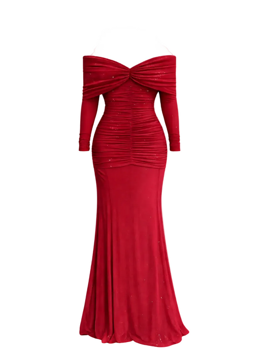 Luminous Bow Maxi dress