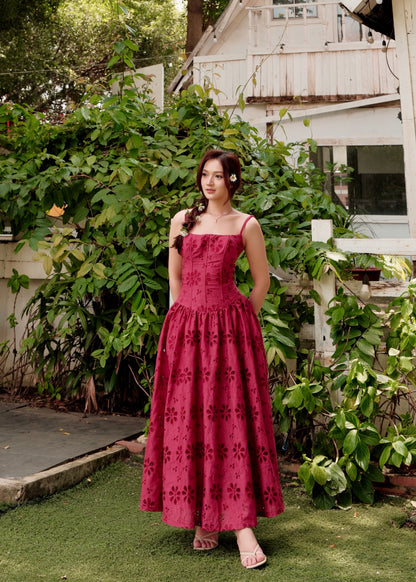 Enola Corset Midi Dress