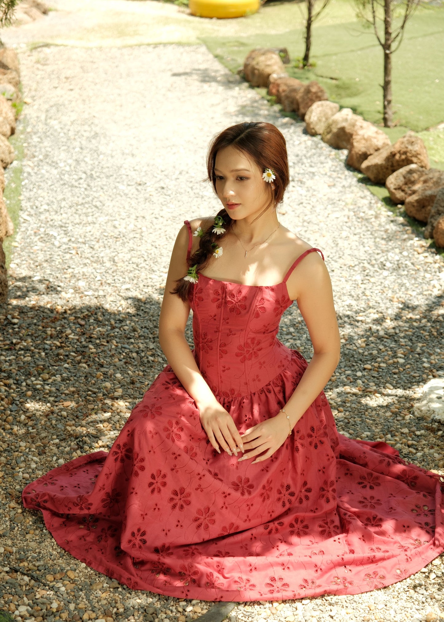 Enola Corset Midi Dress