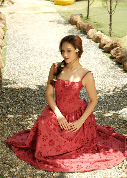 Enola Corset Midi Dress