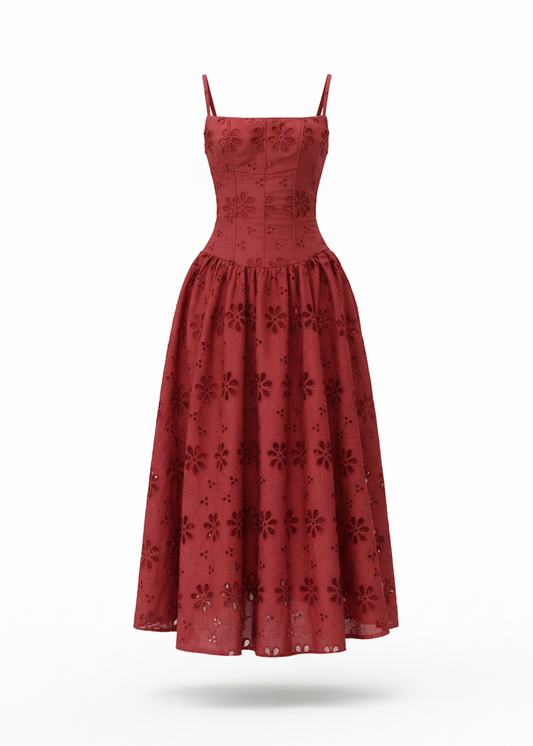 Enola Corset Midi Dress