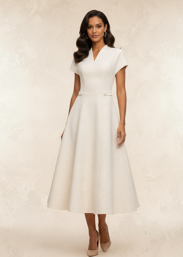 Dianna V-neck Midi Dress