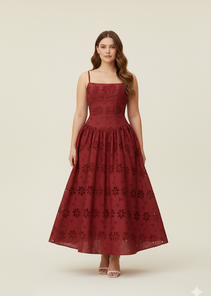 Enola Corset Midi Dress