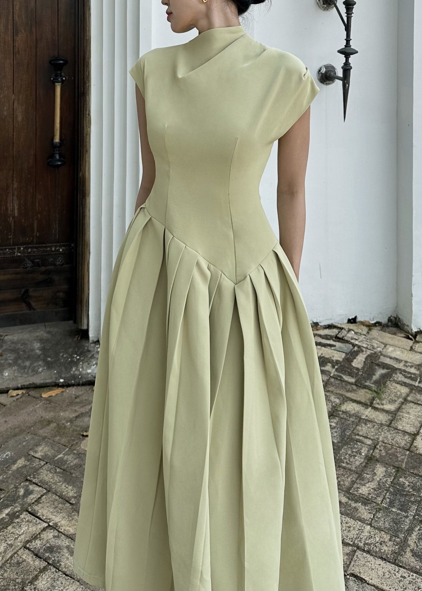 Oliver Pleated Midi Dress