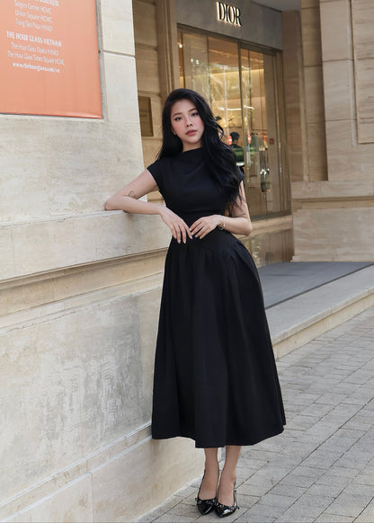 Oliver Pleated Midi Dress