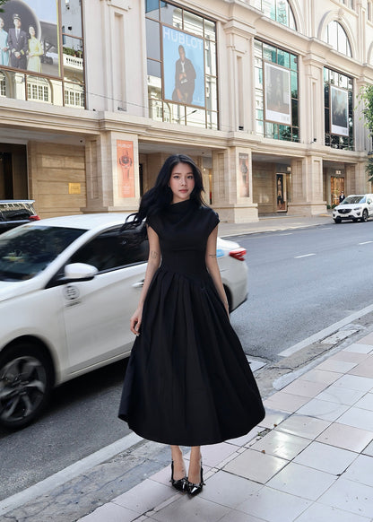 Oliver Pleated Midi Dress