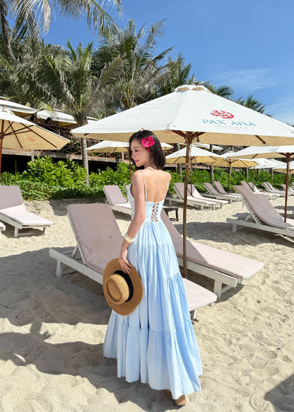 Marelle Blue maxi dress