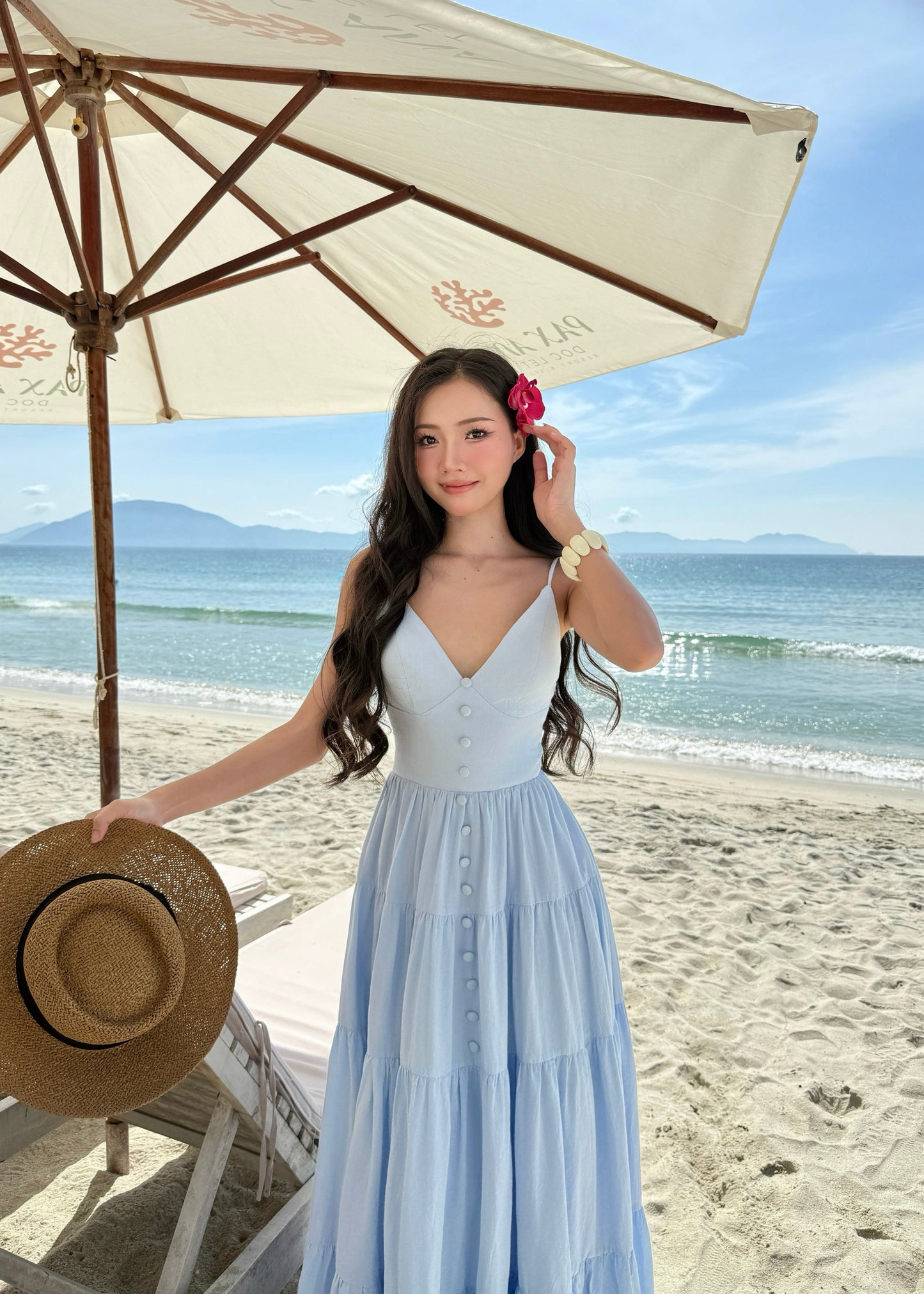 Marelle Blue maxi dress